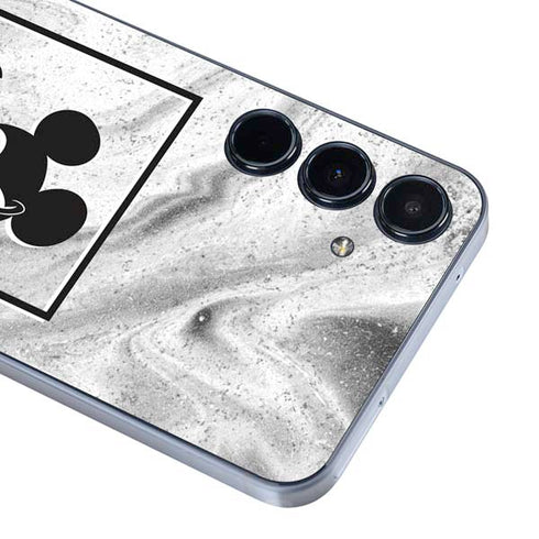 Disney Mickey Mouse Shape on Marble Galaxy A35 5G Skin